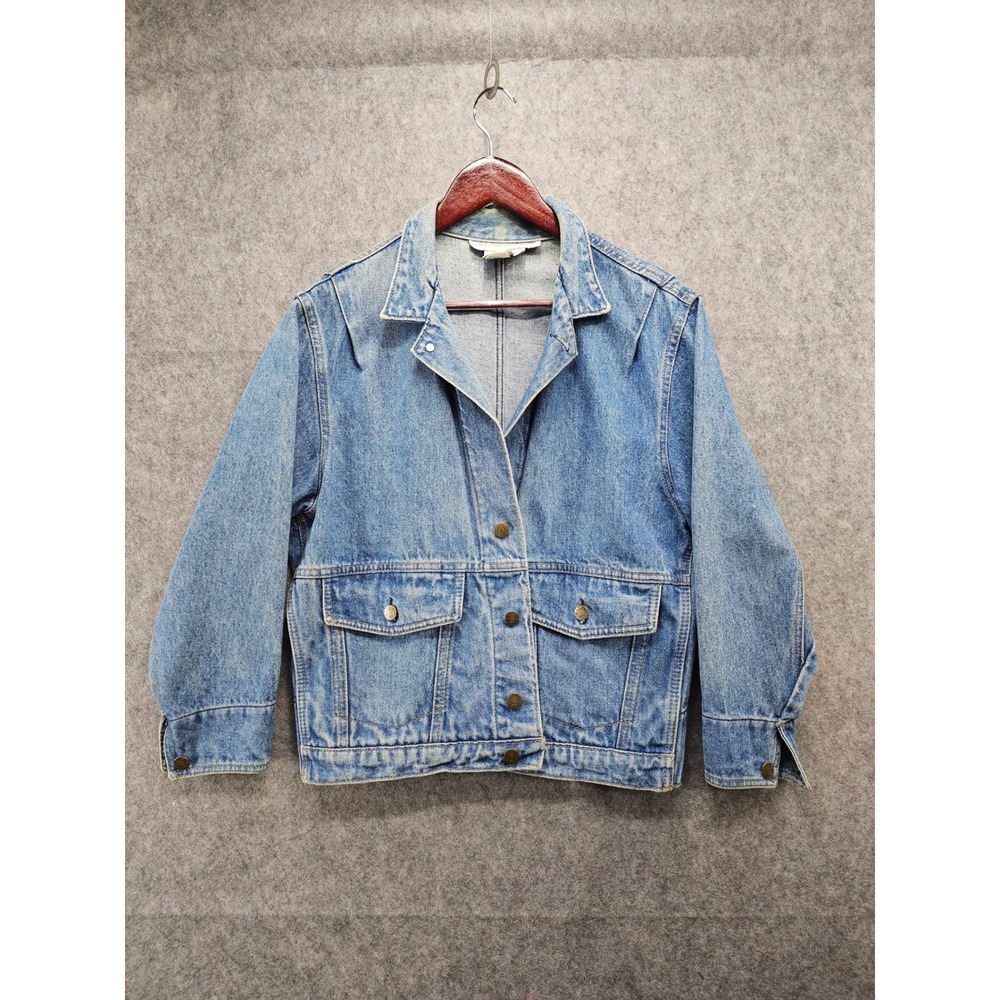 Vintage Calvin Klein Sport Petite Denim Jacket Medium‎ Wash Women's
